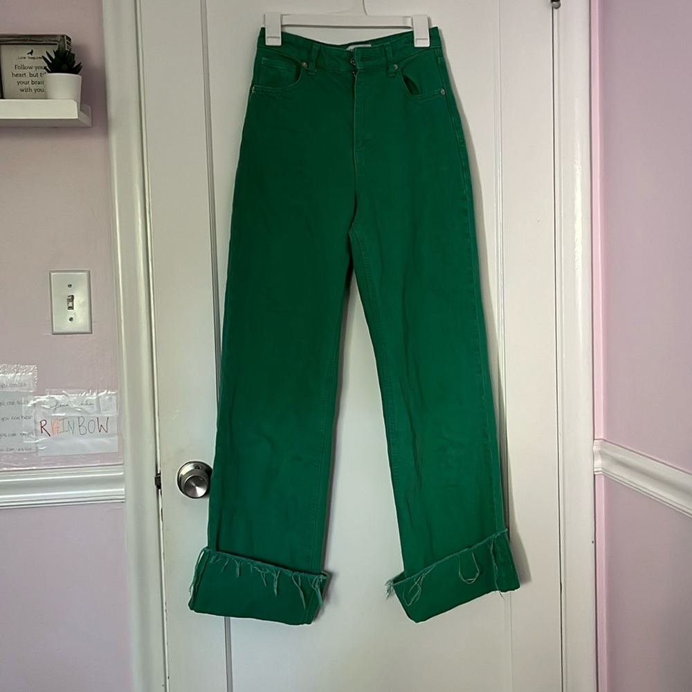 Zara pants, green, size 2
